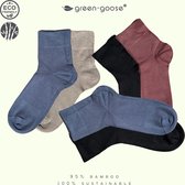 green-goose® Bamboe Sokken Dames | 2 Paar | Licht Geparfumeerd met Sandalwood | Maat 39-41 | Zwart | Glad, Ademend en Duurzaam