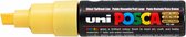 Krijtstift - Chalkmarker - Universele Marker - Uni Posca Marker - Strogeel - PC-8K - 8mm - Beitelpunt - Large - 1 stuk