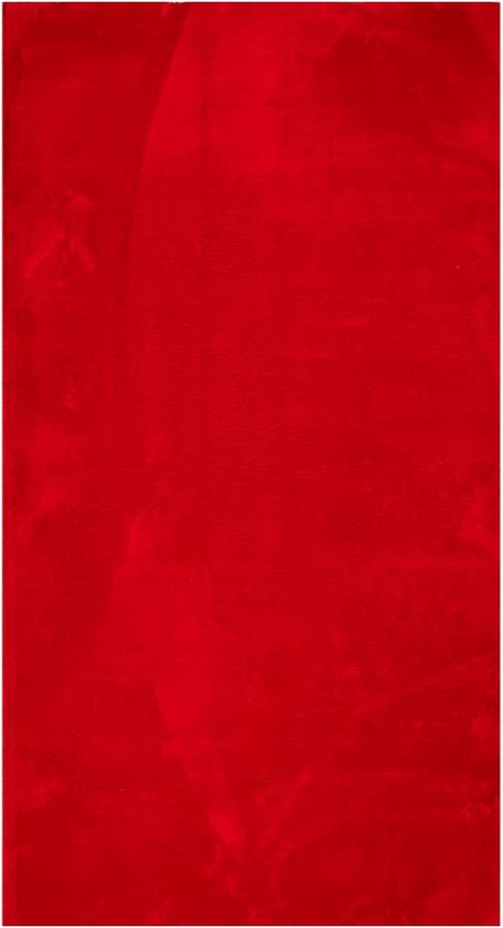 vidaXL-Vloerkleed-HUARTE-laagpolig-zacht-wasbaar-60x110-cm-rood