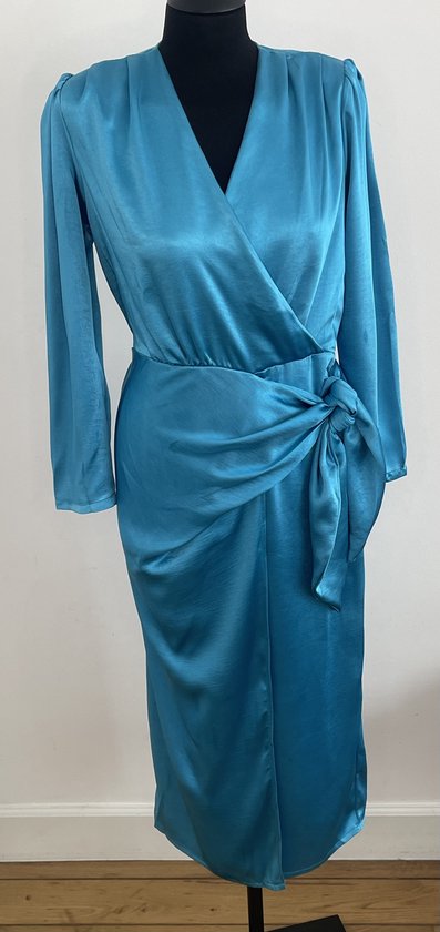Blue silk Dress