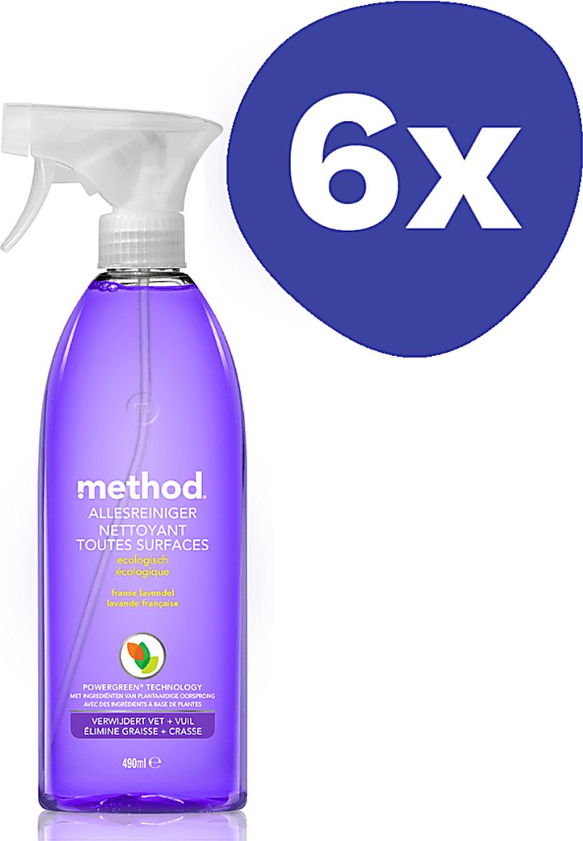 Goedkoopste Method Allesreiniger Franse Lavendel (6x 828ml