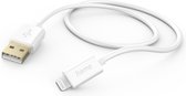 Hama USB-A Naar Lightning kabel - Geschikt voor iPhone/iPad - Gecertificeerd - USB 2.0 - 480Mbps - 150cm - Wit