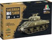 1:56 Italeri 25751 Sherman M4 75mm - WWII Plastic Modelbouwpakket