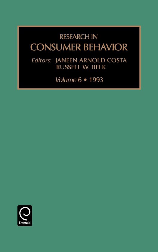 Research in Consumer Behavior- Research in Consumer Behaviou ... - cover