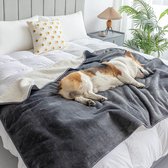 huisdierdeken voor hond of kat, zachte afwerking, zware winterdeken, fleece deken gezellig kattenbed, 100x75 cm