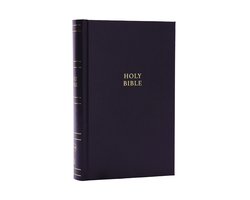 NKJV Personal Size Large Print Bible with 43,000 Cross References, Black Hardcover, Red Letter, Comfort Print