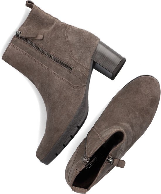 Gabor 073 Enkellaarsjes - Enkelboots met rits - Dames - Taupe - Maat 38,5