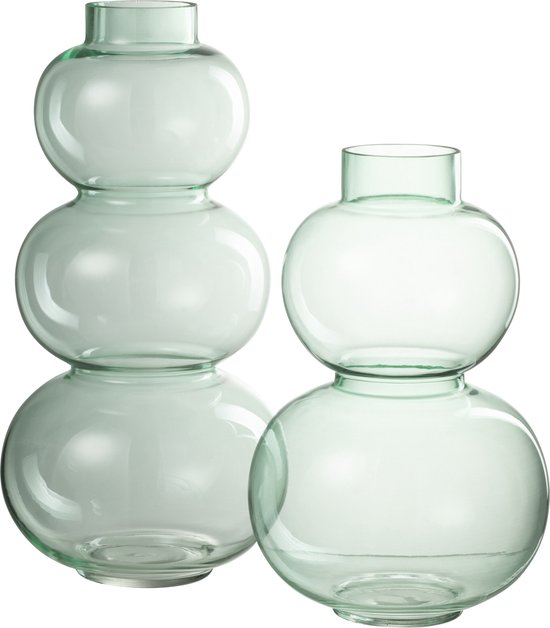 J-Line vase Boule - verre - vert - large - 36 cm de hauteur