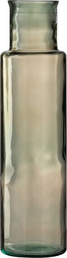 J-Line vaas Cilinder - glas - lichtbruin - large - 55.00 cm hoog