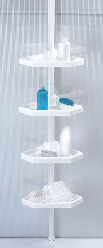 Support de douche télescopique - Support de salle de bain télescopique - Support de douche d'angle - Support de douche sans Embouts