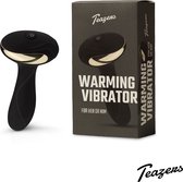 Teazers Plug anal chauffant - Plug anal vibrant - Vibromasseur anal - Jouet sexuel pour homme et femme - Zwart avec or - Rechargeable par USB
