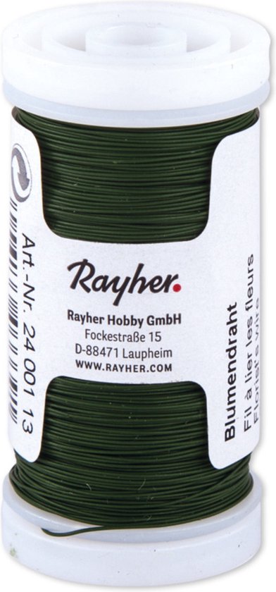 Foto: Rayher bloemendraad of ijzerdraad groen 0 35 mm dik 100 meter snoer metaaldraad bindmaterialen