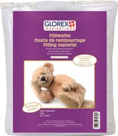 Glorex Hobby vulmateriaal - polyester - 150 gram voor knuffels/kussens - wit - donzig