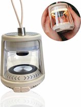CNL Sight Haut-parleur Bluetooth Plein air avec lumière – Haut-parleur outdoor – Lampe de poche outdoor – Haut-parleur sans fil étanche pour terrasse, jardin, cadeau pour homme et femme – (Wit)