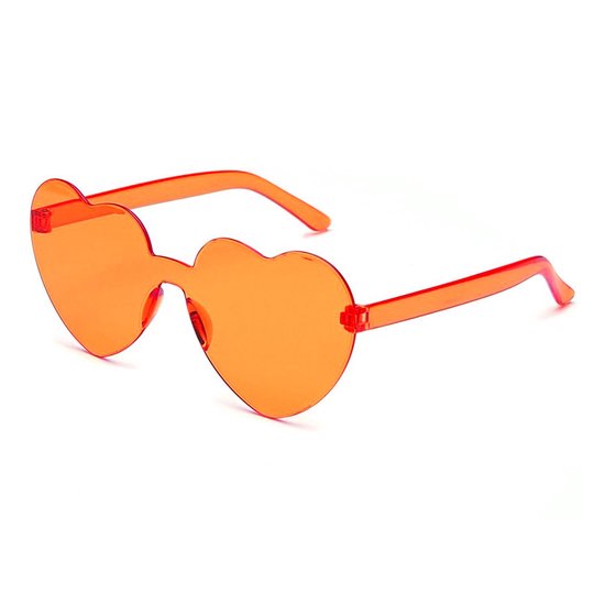 Hartjes zonnebril - Festival bril - Rave bril - Glasses - Koningsdag - EK voetbal - Oranje van Hart — afbeelding 2