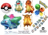 Ballon Pokémon Pikachu 5 pièces, 16 pièces Ballon en latex 12 pouces ballons à hélium mat, banderoles d'anniversaire Pokémon - Ballons - Fournitures de fête (22 pièces)