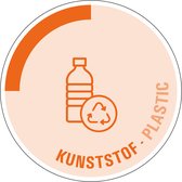 Kunststof sticker - tweetalig 150 mm