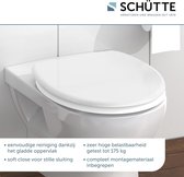 Duroplast, toiletbril met softclosemechanisme, geschikt voor alle gangbare toiletpotten, maximale belasting van de wc-bril 150 kg, 82100 wit