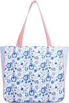 A Spark of Happiness | Shopper dames | Dames tas | Blauw bloemen print | Blauw, gebloemd | Dames, vrouwen | LU2337