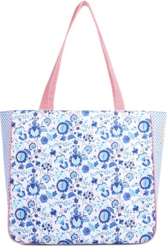 A Spark of Happiness | Shopper dames | Dames tas | Blauw bloemen print | Blauw, gebloemd | Dames, vrouwen | LU2337