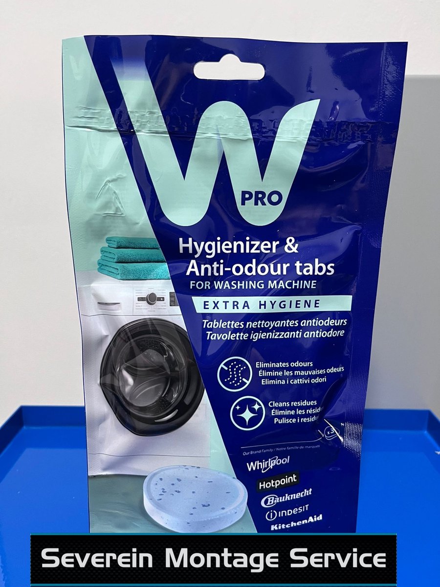 Wpro Wasmachine Reinigingstabletten 3 Stuks — afbeelding 2