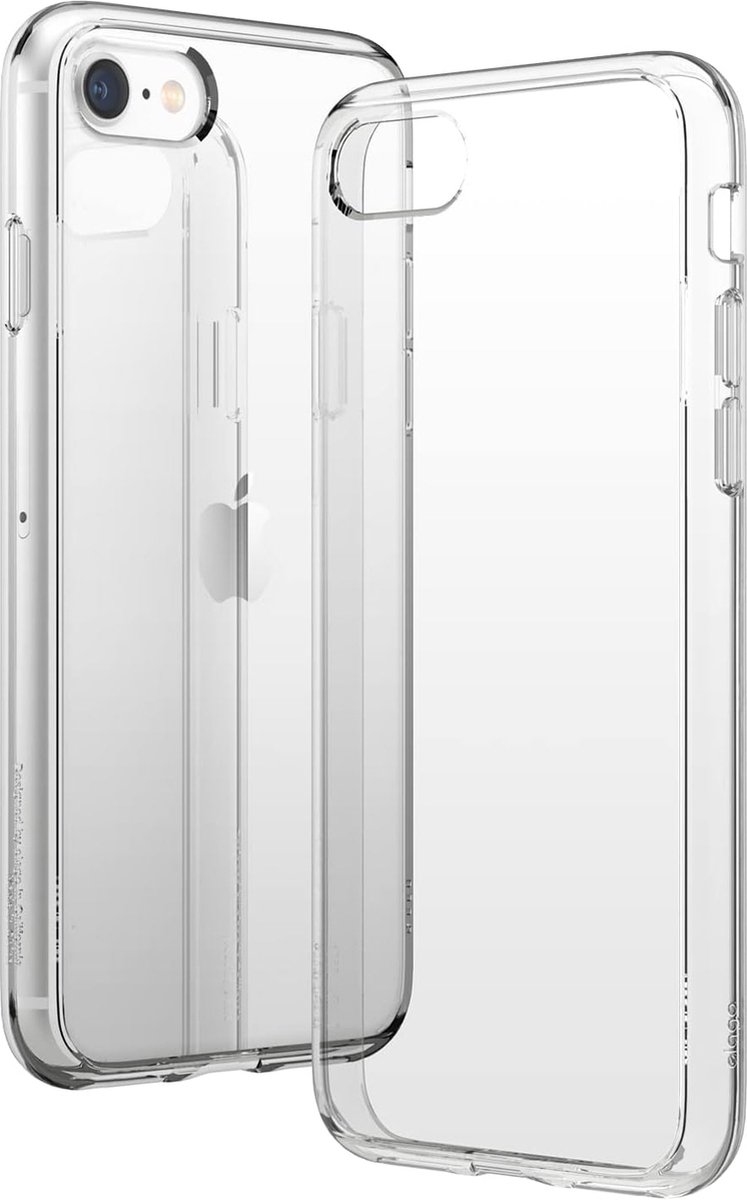 Nuvex Telefoonhoesje Doorzichtig Geschikt voor iPhone SE 2022 Hoesje Transparant En Screenprotector Beschermglas