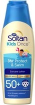 Soltan Once Kids Zonnebrand Lotion 3U Protect & Swim SPF50+