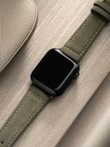 Apple Watch Leren Horlogeband - Grey Nubuck - 38mm, 40mm, 41mm