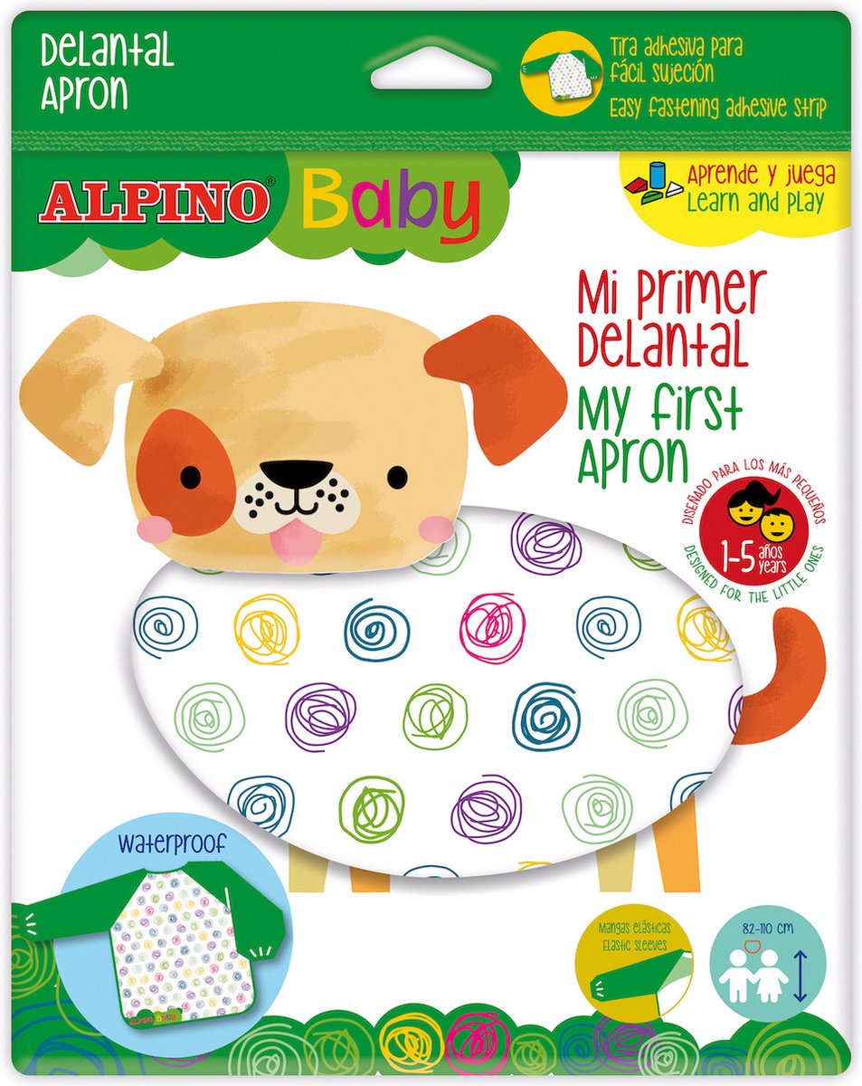 Alpino BA001050 schilderschort Kinderen Meerkleurig