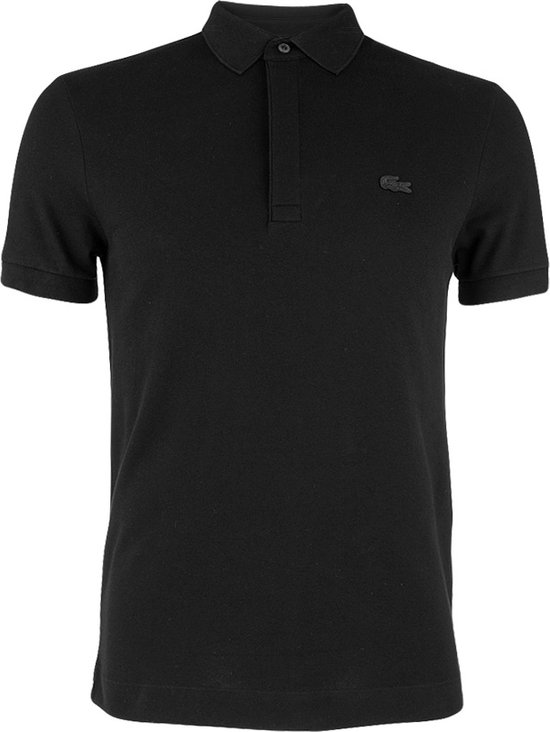 Lacoste paris edition polo shirt katoenpique zwart - 6XL
