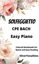 Solfeggietto Easy Piano Sheet Music with Colored Notation