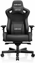 Andaseat Kaiser 2 Pro Black Gaming stoel - ultieme gamestoel - ergonomische bureaustoel - schommelfunctie tot 160° - goede ondersteuning van onderrug - met hoofdkussen - zwart