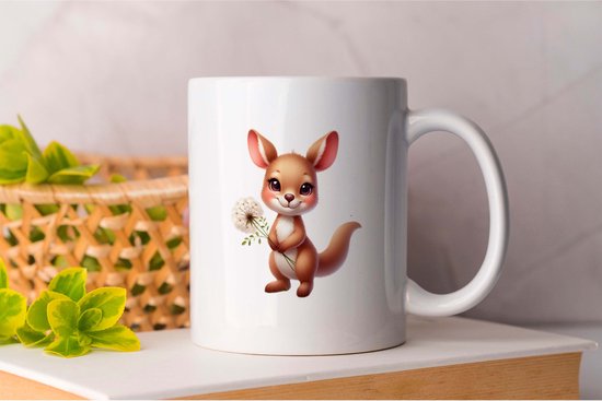 Mok kangaroo dandelion - Cute - Gift - Cadeau - Adorable - Sweet - Charming - Schattig - Lief - Snoezig - Leuk
