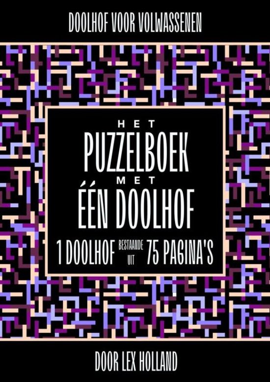 Foto: Doolhof voor volwassenen het puzzelboek met e n doolhof