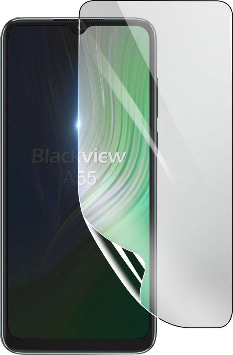 3mk, Geschikt voor Blackview A55, Schokbestendige Hydrogel Screenprotector, Transparant