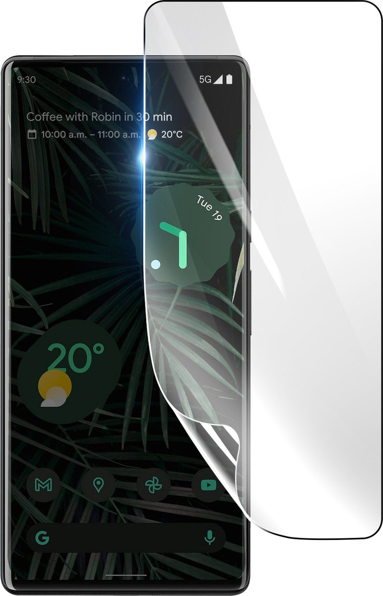 3mk, Geschikt voor Google Pixel 6, Schokbestendige Hydrogel Screenprotector, Transparant