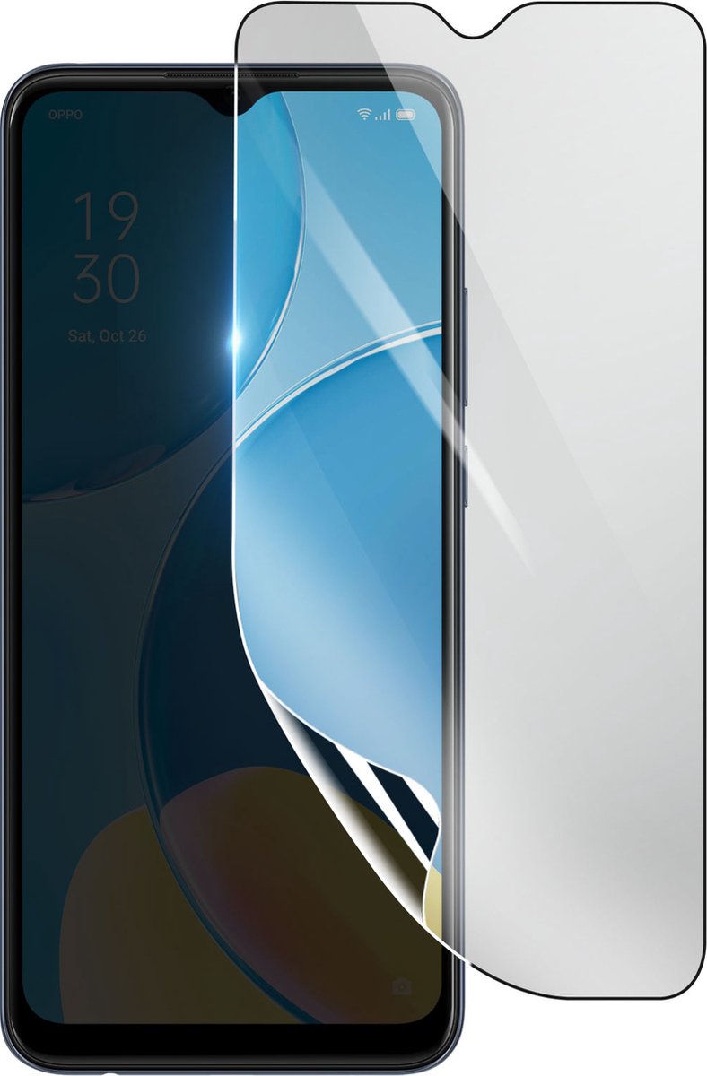 3mk, Geschikt voor Oppo A15, Schokbestendige Hydrogel Screenprotector, Transparant