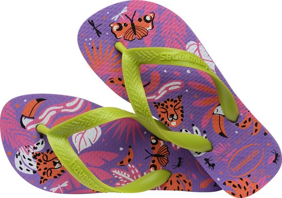 Havaianas KIDS TOP FASHION - Violet/Vert - Taille 29/30 - Slippers Unisexe