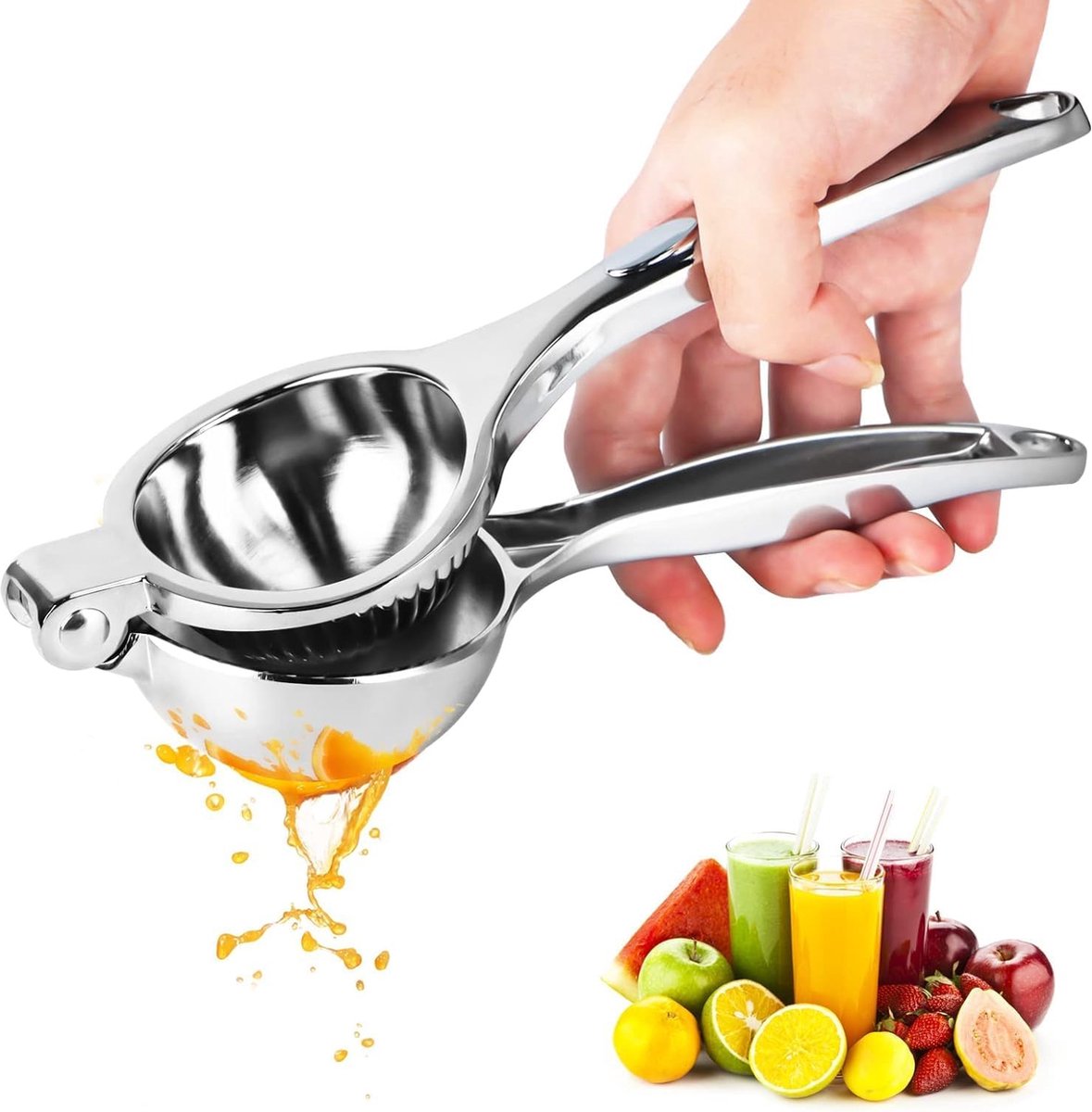 Citruspers handpers citruspers handmatig roestvrij staal citroenpers handpers limoenpers roestvrij staal handmatige sappers voor sinaasappelen citroenen limoenen