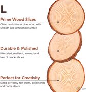 Natuurlijke houten schijven 6-23 cm, 45, 25, 8 stuks (24-27CM)
