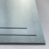 Tôle d'acier galvanisée - 2 mm, 100x100 mm