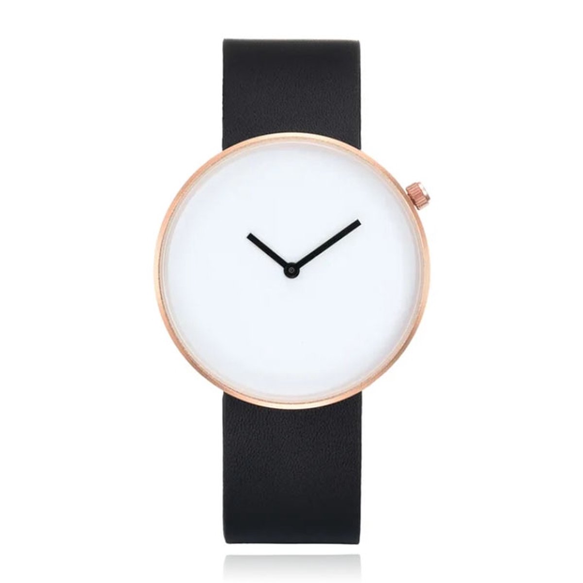 LGT JWLS Minimalistisch Dameshorloge - Grote Wijzerplaat van 40mm - Zwart, Goud, Wit