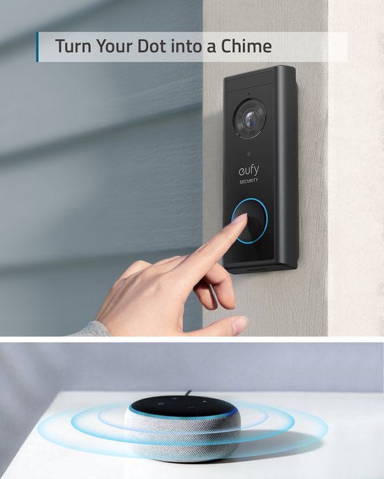 Eufy Draadloze Video Deurbelset Inclusief Homebase 2 + deurbelgong - Voordeelbundel van Eufy — afbeelding 4
