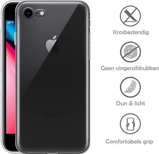 Coque adaptée pour iPhone 6s, coque arrière en Siliconen , coque iPhone 6s, transparente