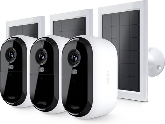 Arlo Essential 2K draadloze beveiligingscamera voor buiten en zonnepanelen - 3 Camera's & 3 Zonnepanelen van Arlo — afbeelding 2