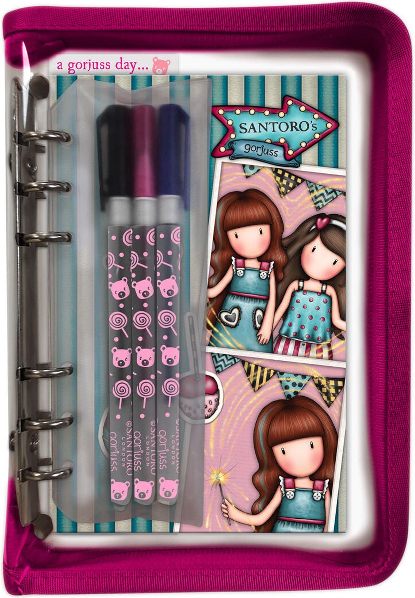 Gorjuss Schrijfset Gorjuss Fireworks 5 Onderdelen Kastanjebruin