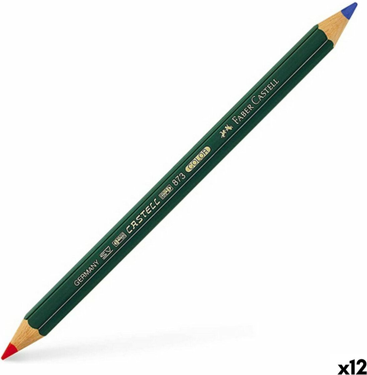 Potlood Faber-Castell 873 Color Blauw Rood (12 Stuks)