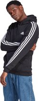 adidas Sportswear Essentials Fleece 3-Stripes Hoodie - Heren - Zwart- L