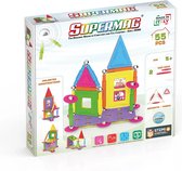 Supermag House 55 - Magnetisch speelgoed - 55 onderdelen - Open einde speelgoed - Magnetic toys - Constructiespeelgoed - House