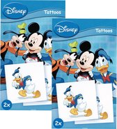 Disney Donald Duck - Neptattoo - Tattoo Kinderen - 2 Setjes Van 2 Stuks
